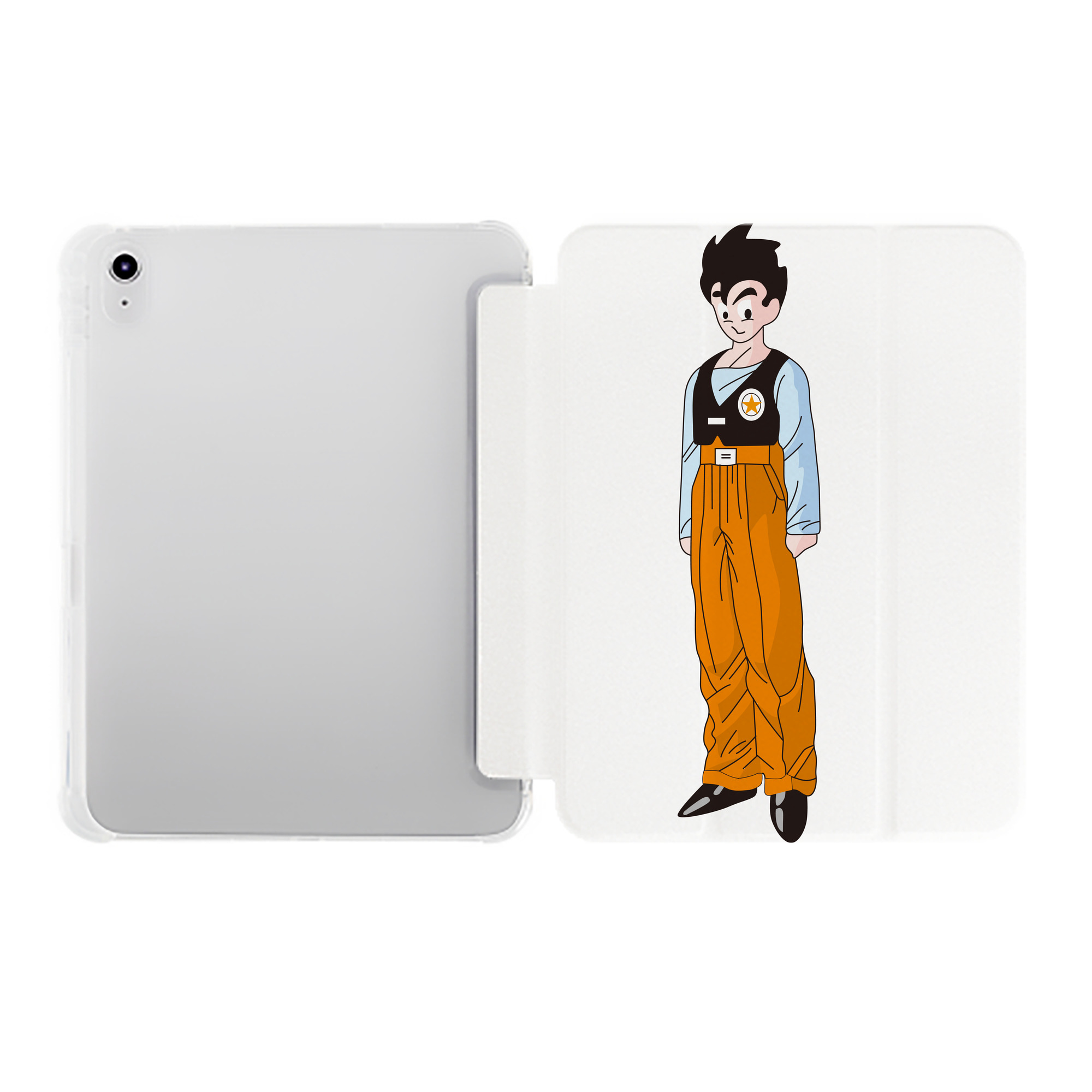 （画像用） ドラゴンボール DRAGON BALL IPad ケース ペン収納付き 三つ折りスタンド PUレザー×シリコン 対応機種9.5/10.5/10.9インチ